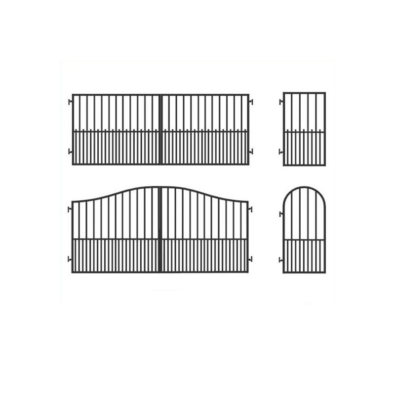 Aluminium Iron Pipe Gate Design