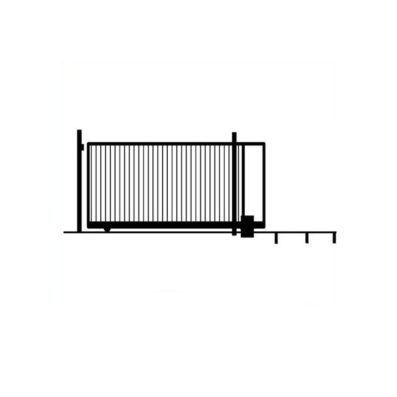 Aluminium Sliding Iron Main Gate Design