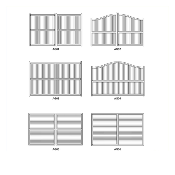 Aluminum latest main gate designs