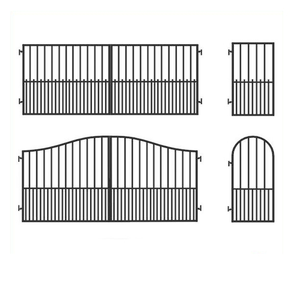 Aluminium Iron Pipe Gate Design