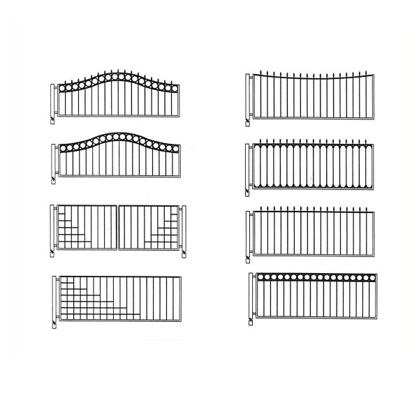 Customized Aluminum Main Gate Designs outdoor sliding gate