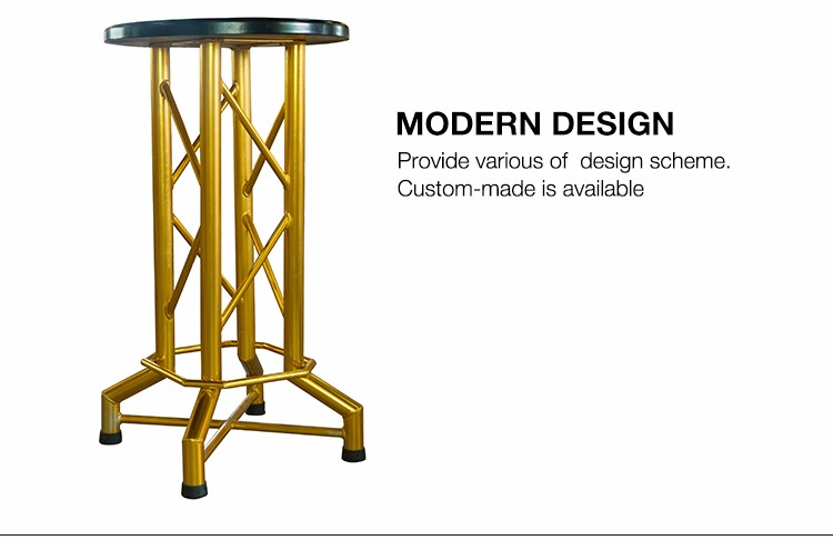 Aluminum alloy 1.1m height bar chair and truss cocktail tables