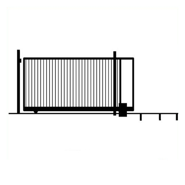 Aluminium Sliding Iron Main Gate Design